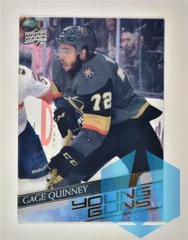 2020-21 UD Series 2 Base Clear Cut Young Guns #454 Gage Quinney RC